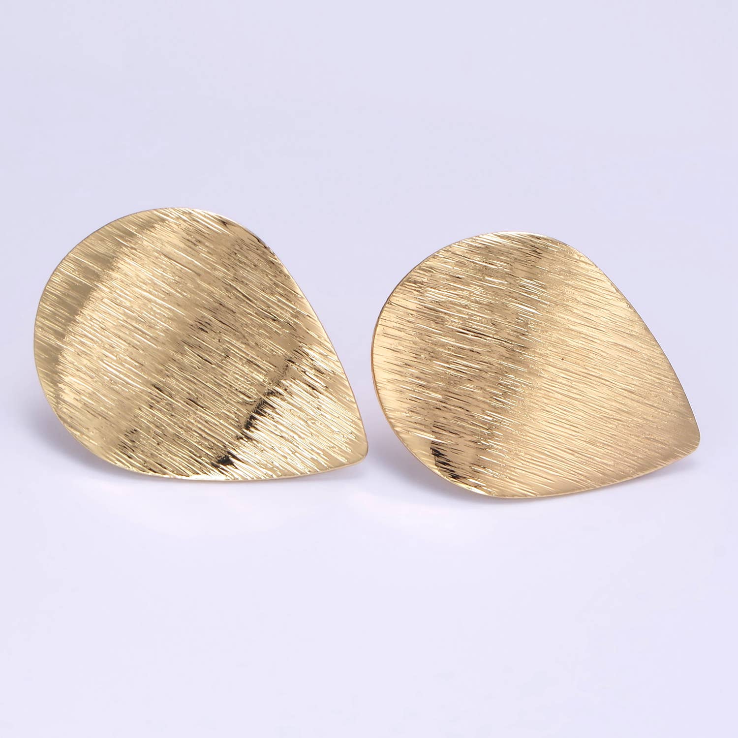 16k Gold Filled Teardrop Stud Earrings Findings | Z-821