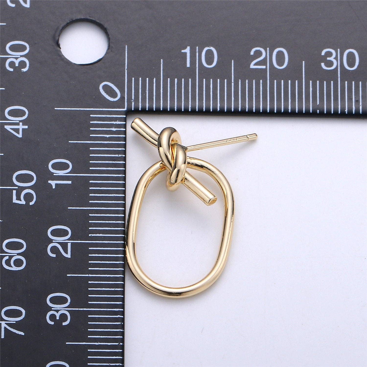 15x30mm 1 Pair of 14K Gold Filled Twist Hoop Tiny Hoop Earri