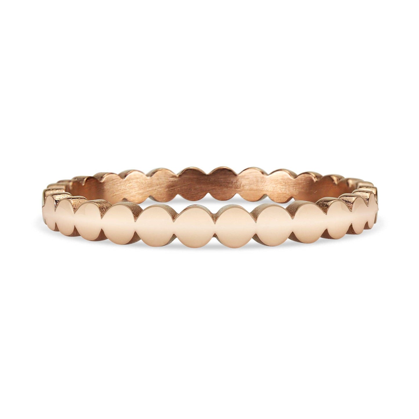Flat Circle Stacking Ring: Gold / 7