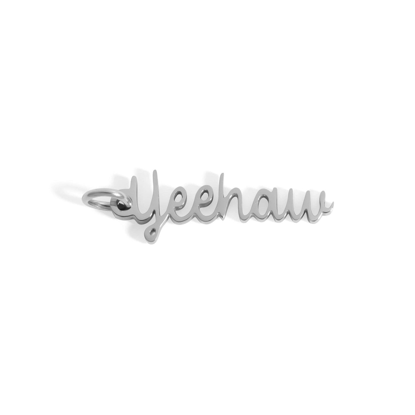 18K Gold PVD Stainless Steel Yeehaw Charm: Gold