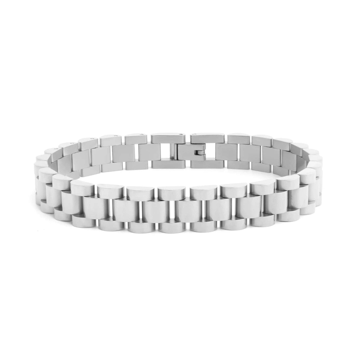 18K Gold Stainless Steel Watch Band Bracelet: Gold
