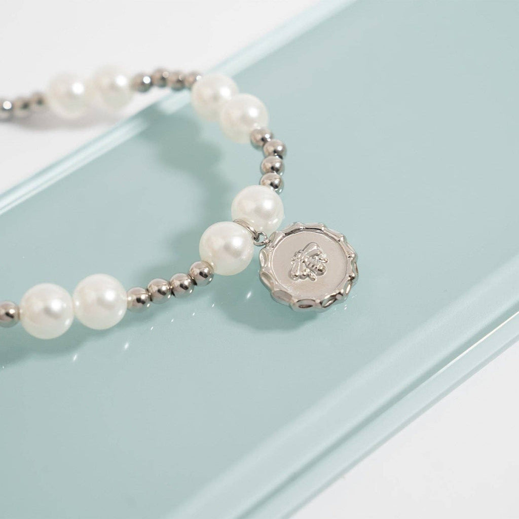 18K Gold PVD Stainless Steel Bee Pendant: Gold