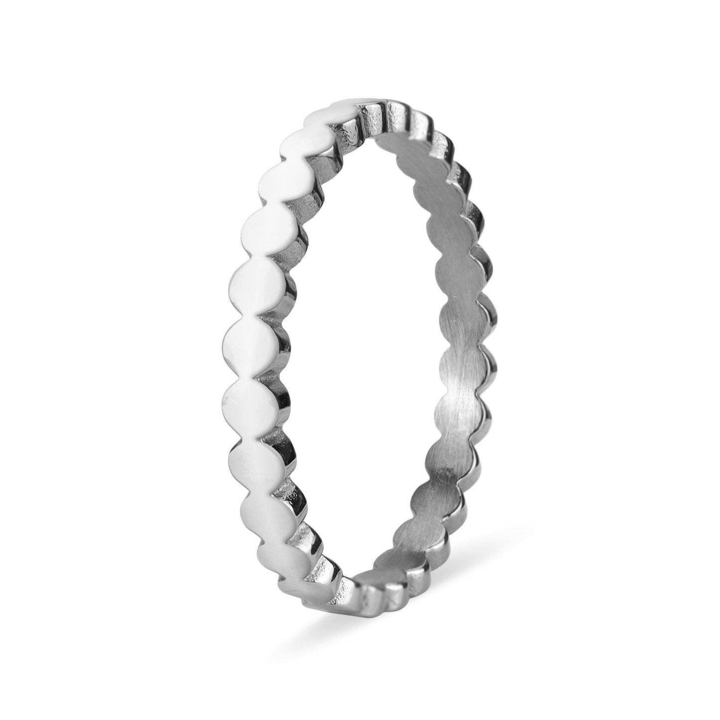Flat Circle Stacking Ring: Gold / 7