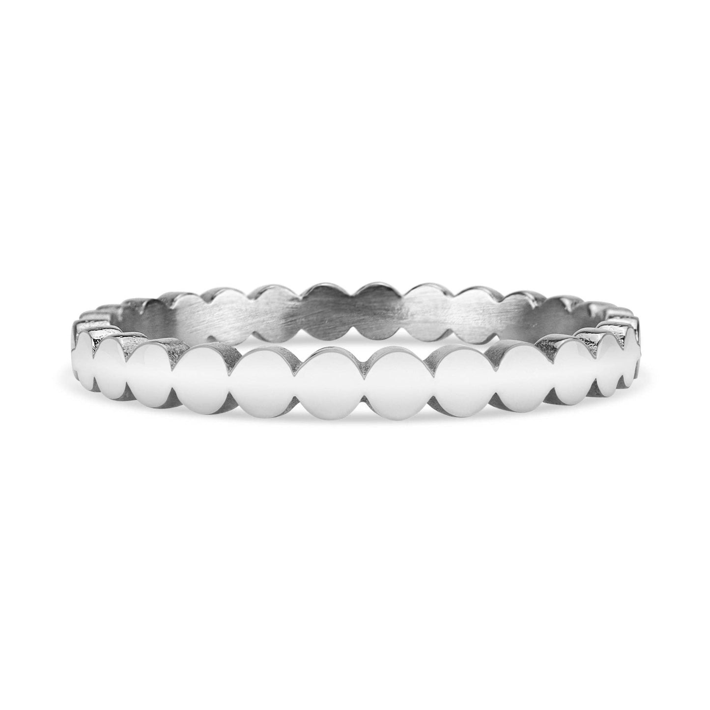 Flat Circle Stacking Ring: Gold / 7
