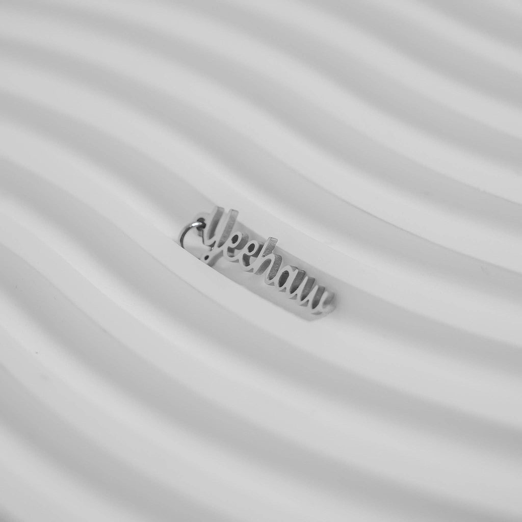 18K Gold PVD Stainless Steel Yeehaw Charm: Gold