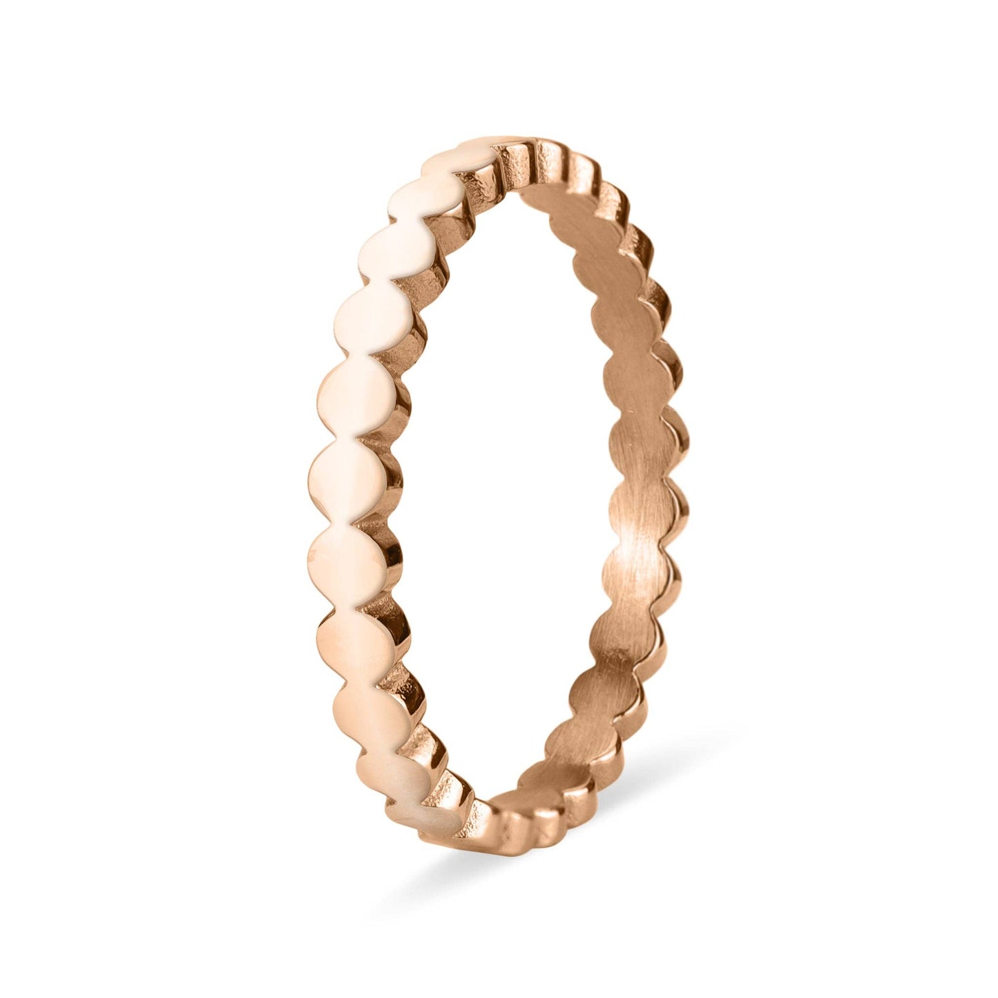 Flat Circle Stacking Ring: Gold / 7