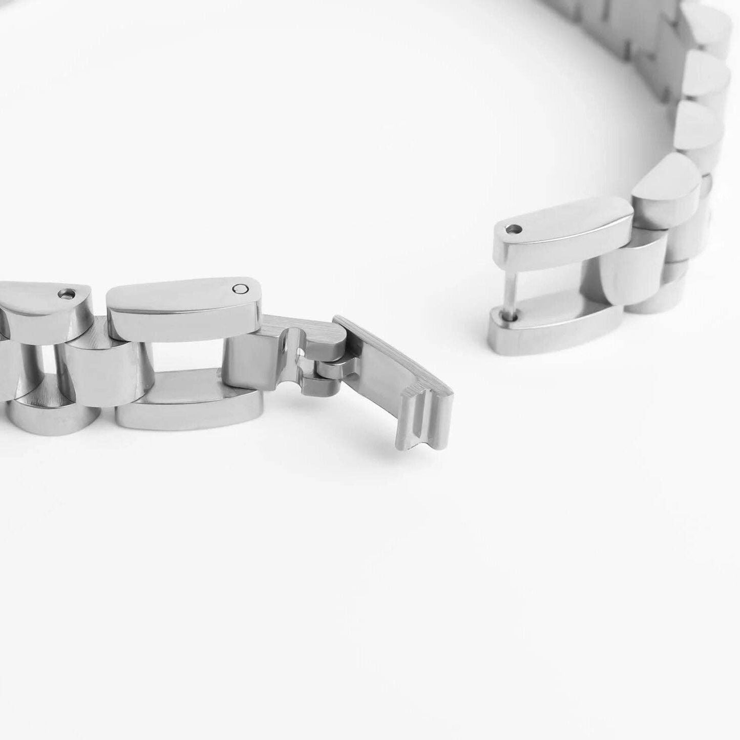 18K Gold Stainless Steel Watch Band Bracelet: Gold