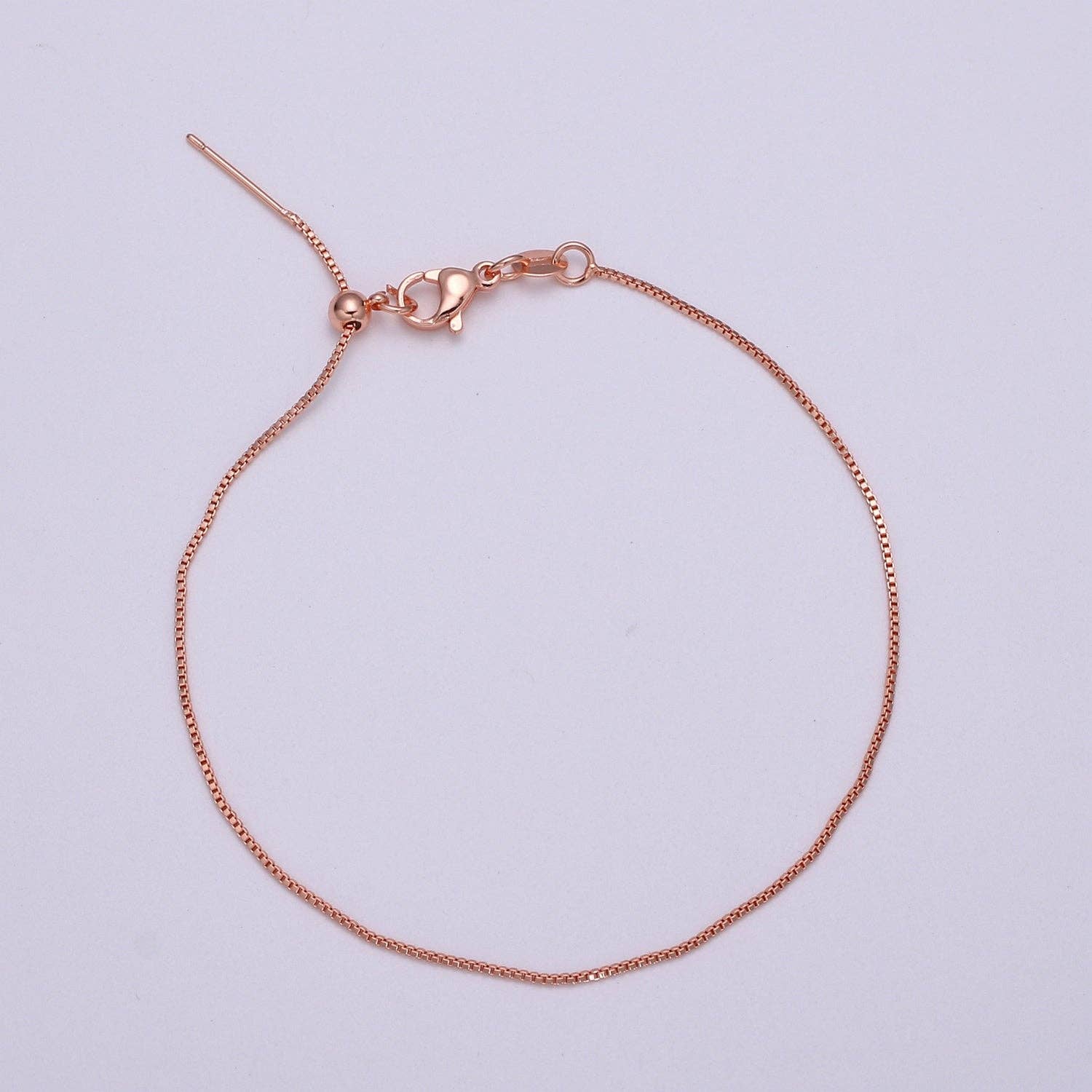 Gold Filled 8.5 long Chain with Lobster Clasp For DIY Jewelry Making Bracelet Anklet  L-206~L-209: Gold