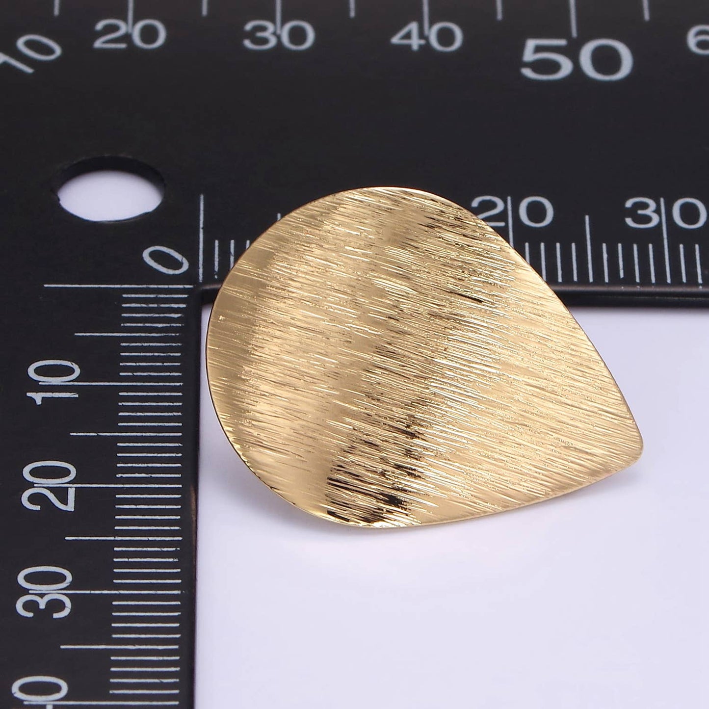 16k Gold Filled Teardrop Stud Earrings Findings | Z-821