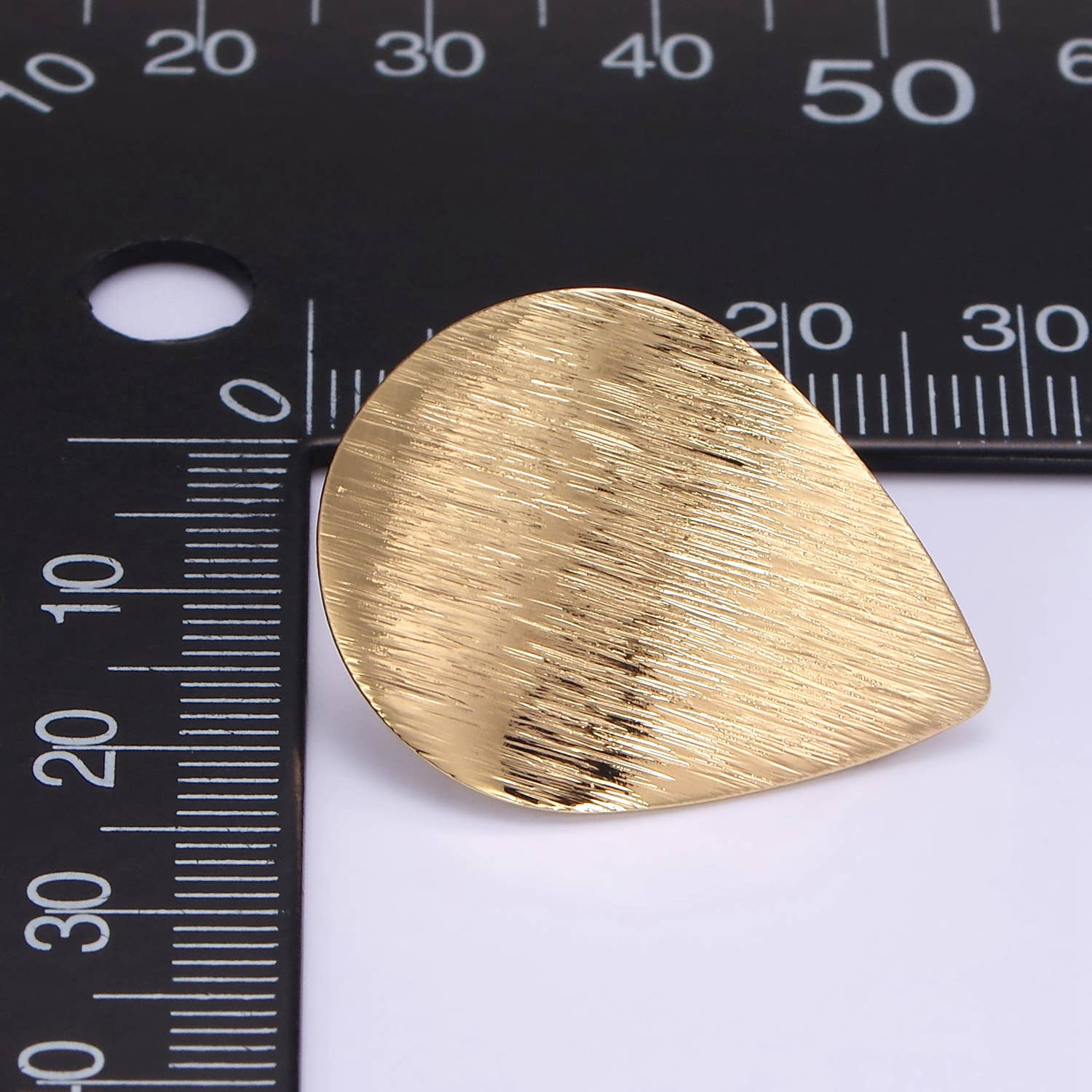 16k Gold Filled Teardrop Stud Earrings Findings | Z-821